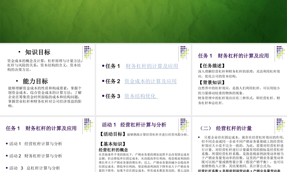 财务管理 项目七.ppt