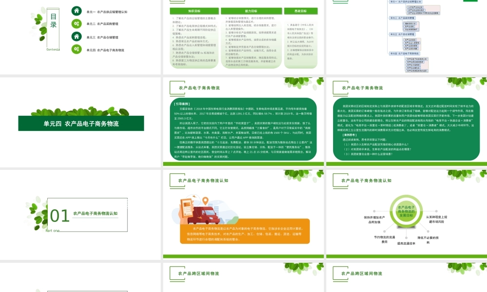 单元四 农产品电子商务物流.pptx