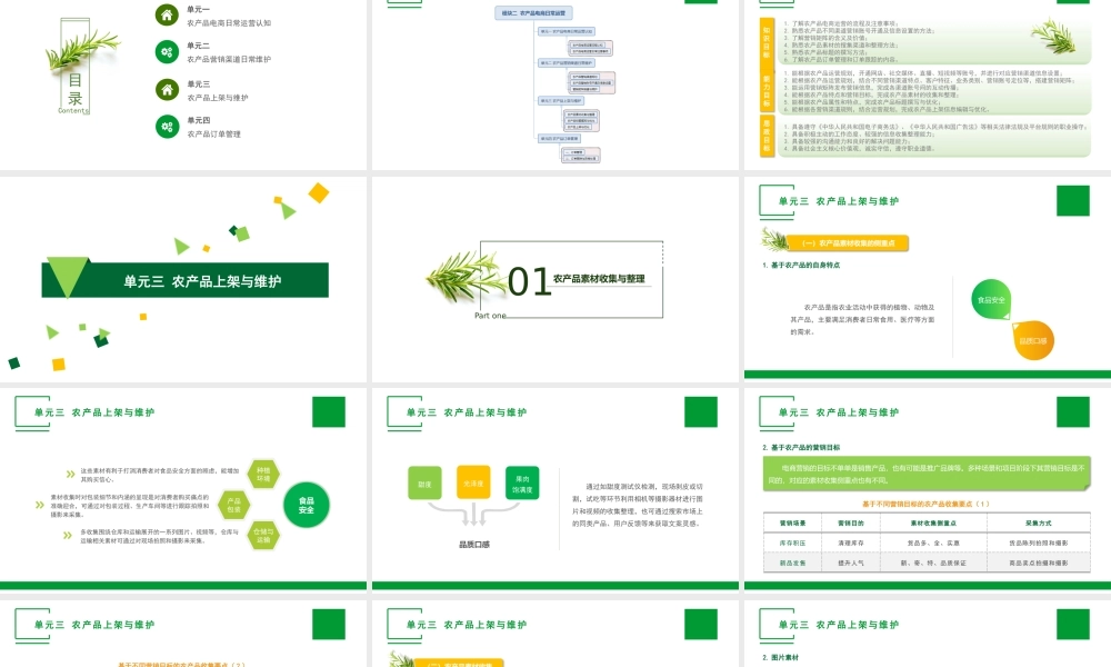 单元三 农产品上架与维护.pptx