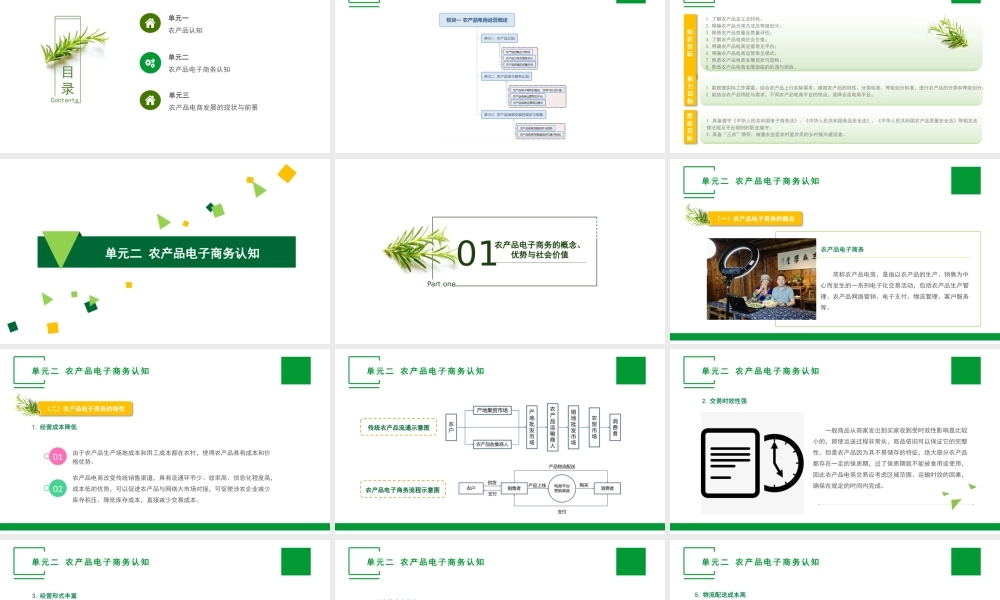 单元二 农产品电子商务认知.pptx