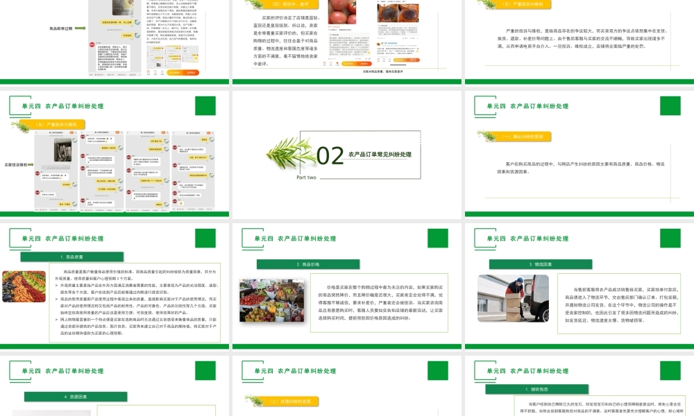 单元四 农产品订单纠纷处理.pptx