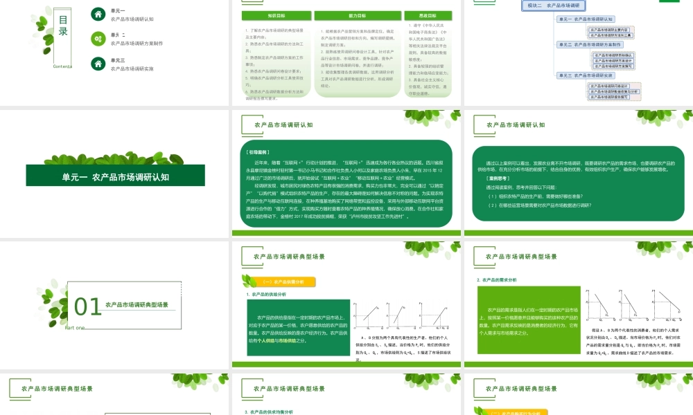 单元一 农产品市场调研认知.pptx