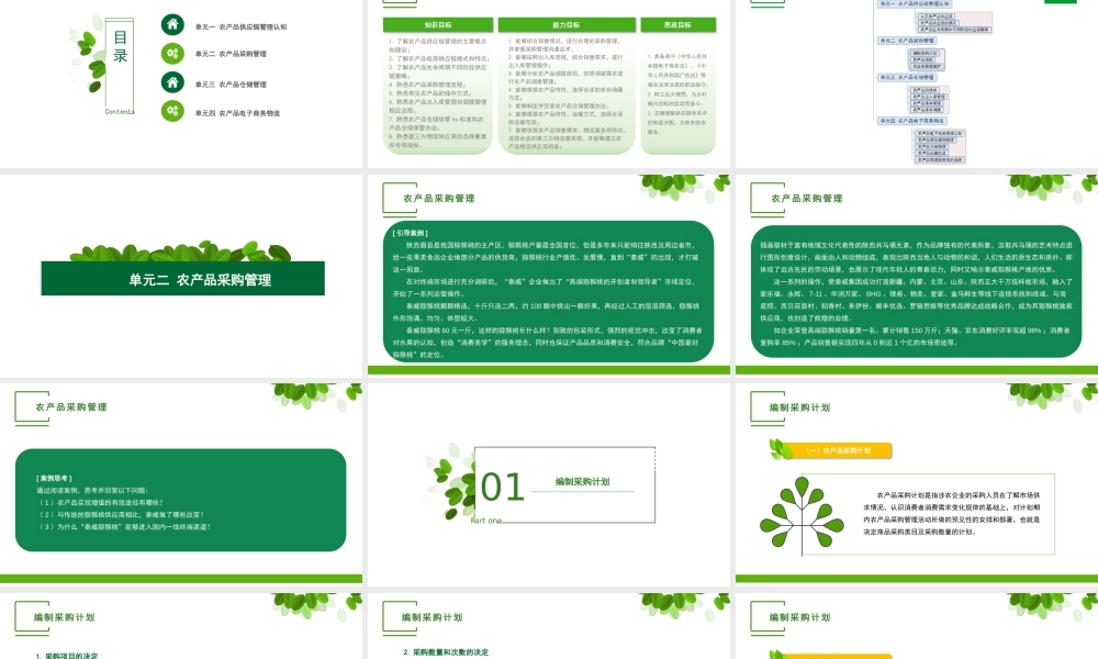 单元二 农产品采购管理.pptx