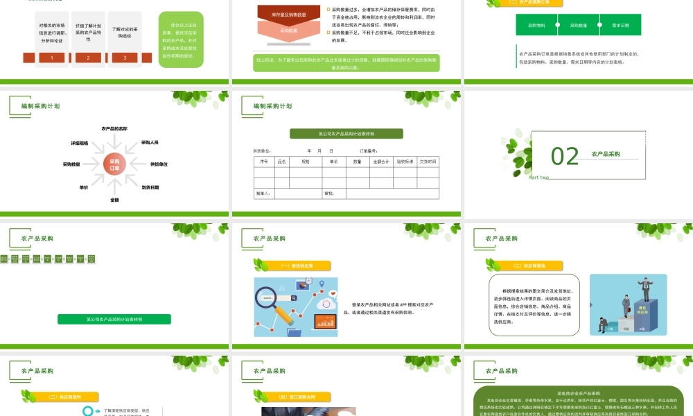 单元二 农产品采购管理.pptx