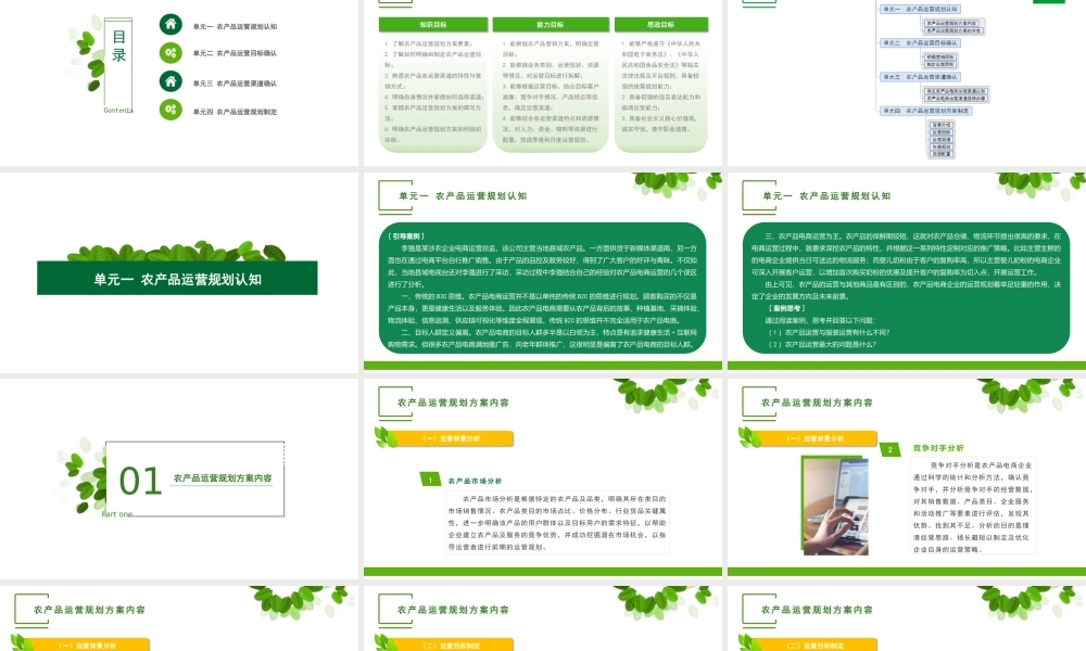 单元一 农产品运营规划认知.pptx