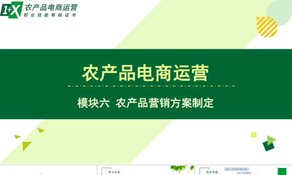 单元四 农产品直播营销方案.pptx