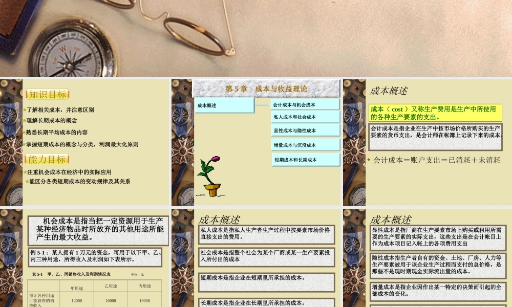 第5章 成本与收益理论.ppt