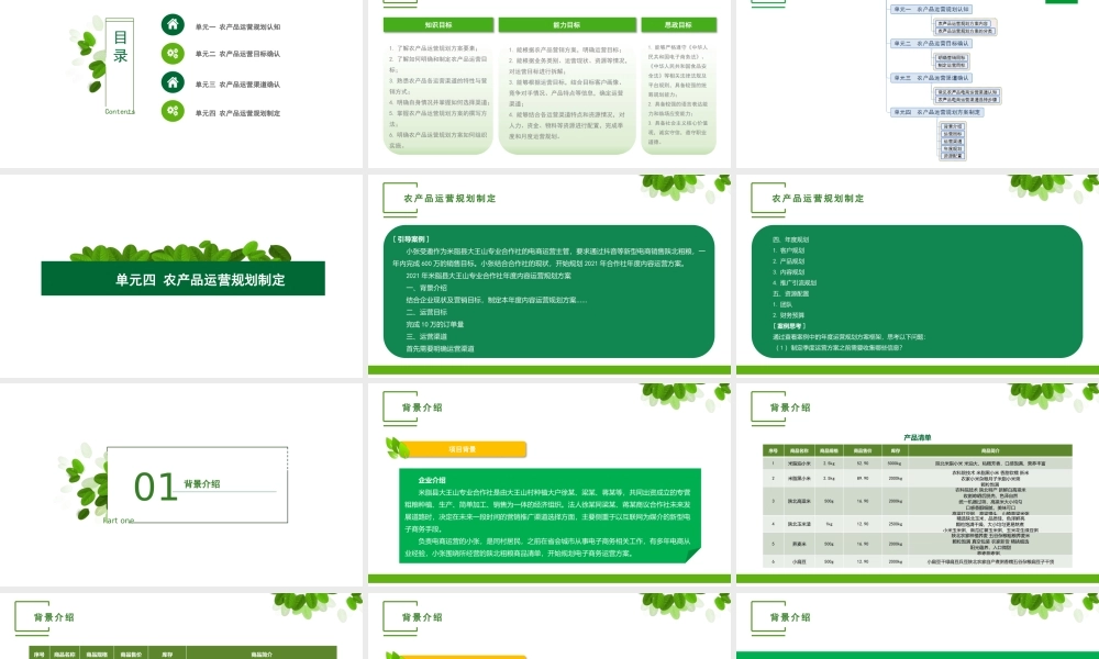 单元四 农产品运营规划制定.pptx