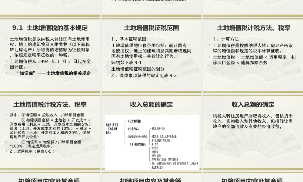 第9单元 土地增值税纳税实务.ppt