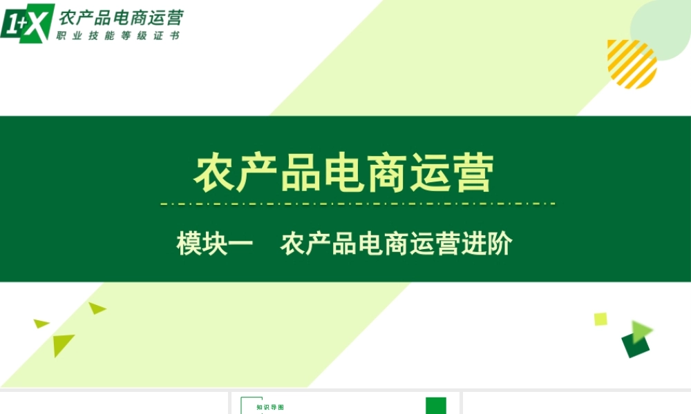 单元一 农业转型与农产品电商.pptx