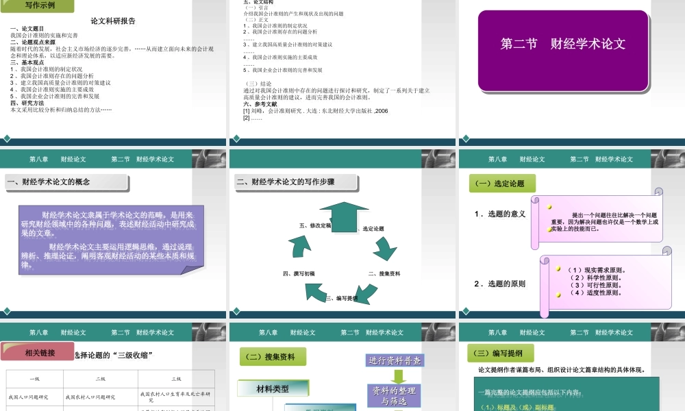 第八章 财经论文.ppt