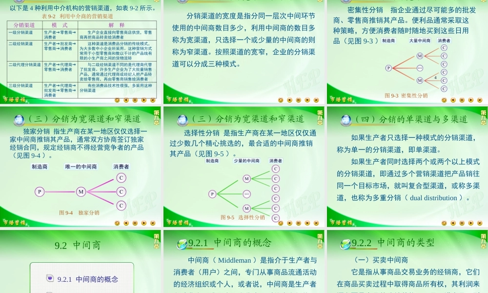 第九章分销渠道.ppt