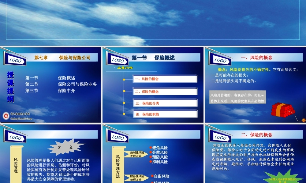 第七章 保险与保险公司（吴）.ppt