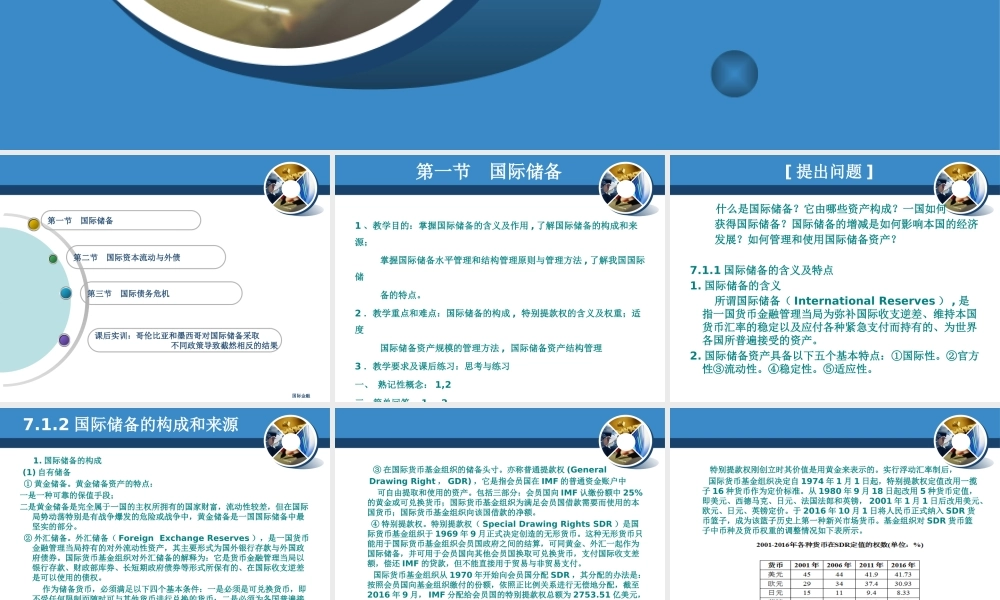 第七章国际储备与外债.pptx