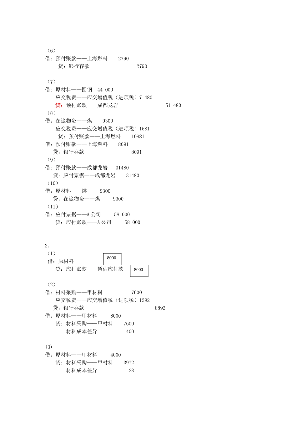 第三部分存货采购与付款同步练习参考答案.doc_第2页
