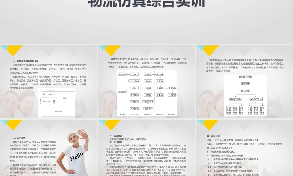 第十一章 物流仿真综合实训.pptx