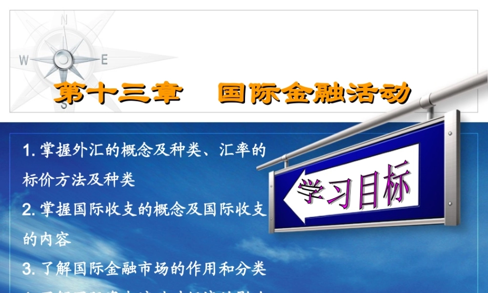 第十三章 国际金融活动（吴）.ppt
