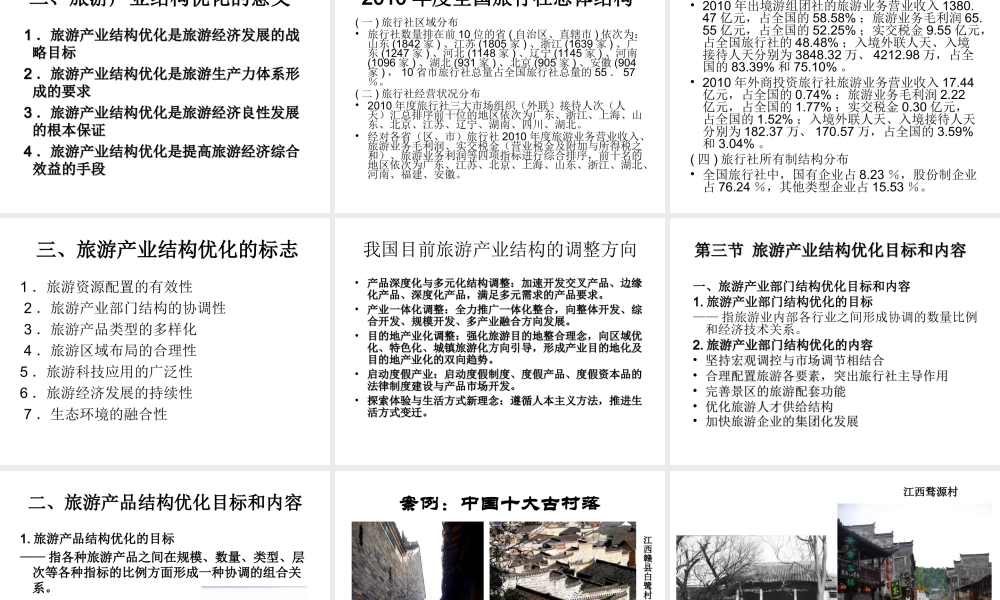 第四章 旅游经济结构优化.ppt