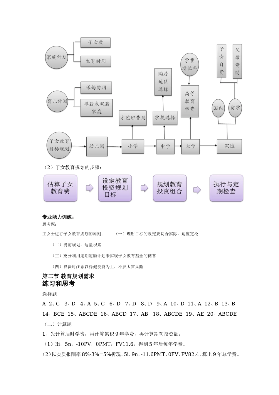 第四章第七章退休规划、教育规划习题答案修订版.doc_第2页
