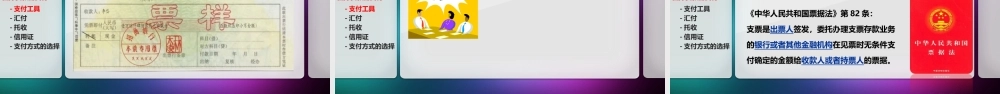 国内费用概述、支付工具及支付方式.ppt