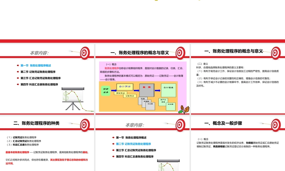 会计基础第八章 账务处理程序.ppt