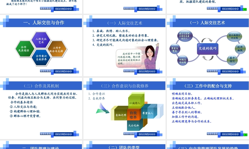 教学单元5.2合作与团队.ppt
