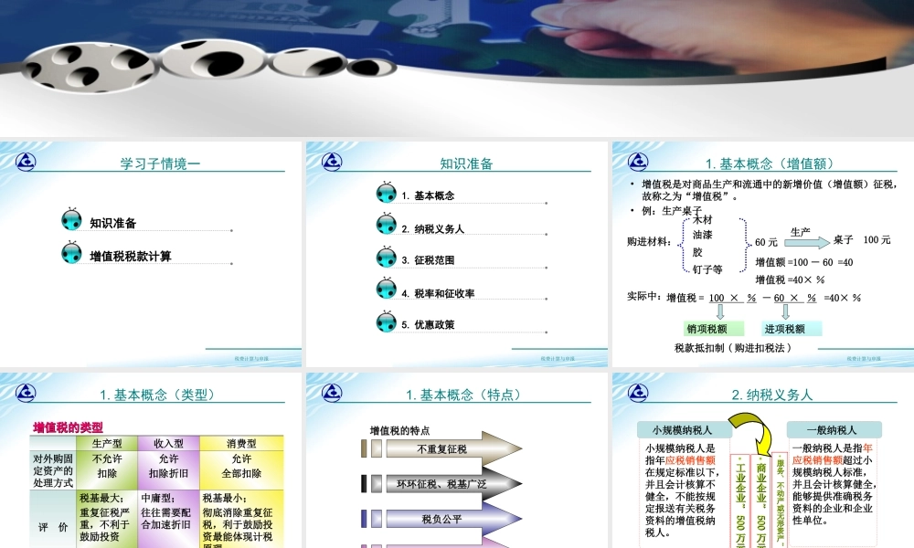 教学课件：情境2-1增值税税款计算.ppt