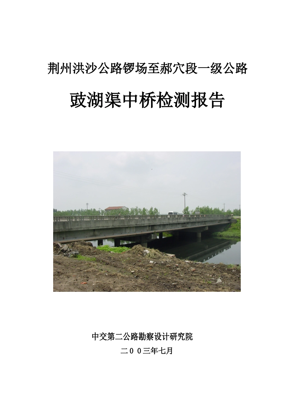 荆沙中桥检测报告.doc_第1页