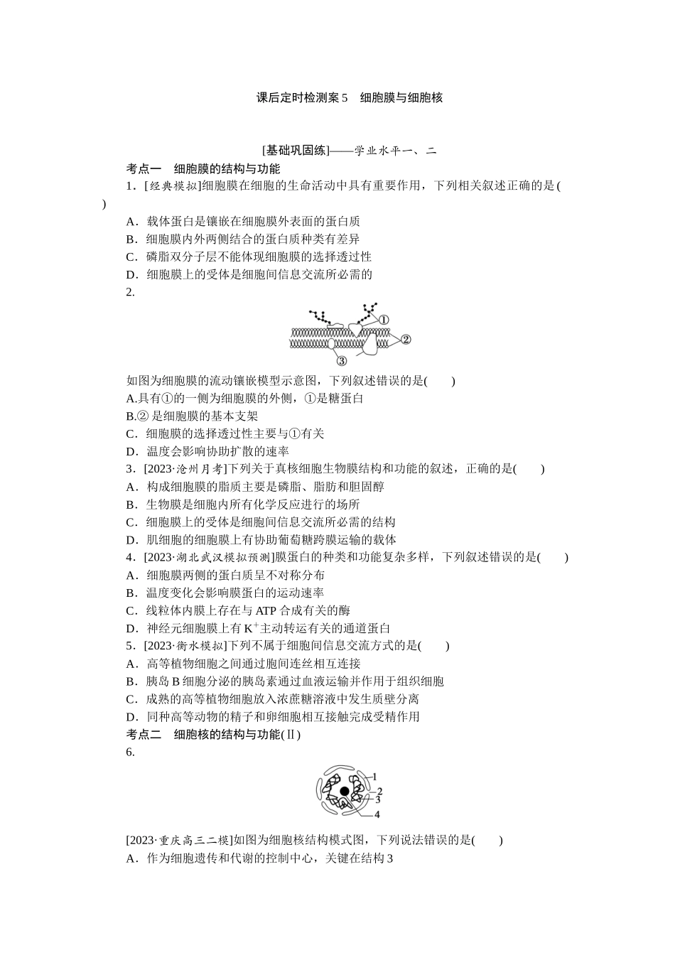 课后定时检测案5.docx_第1页