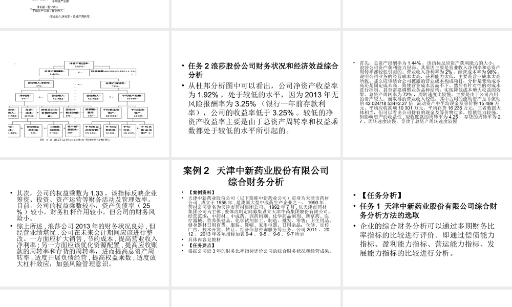 模块9 企业综合财务分析实训.ppt