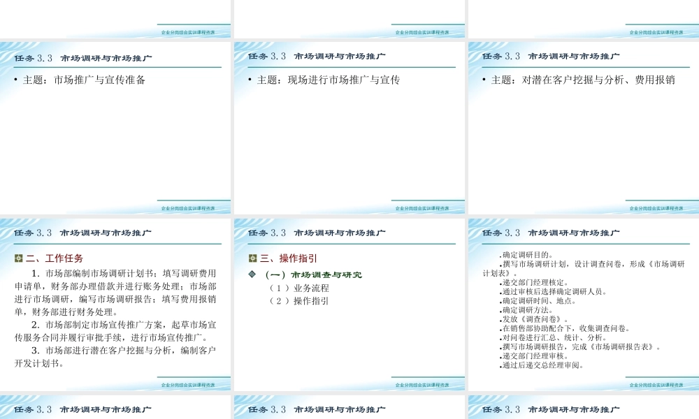 任务3.3 市场调研与市场推广.ppt