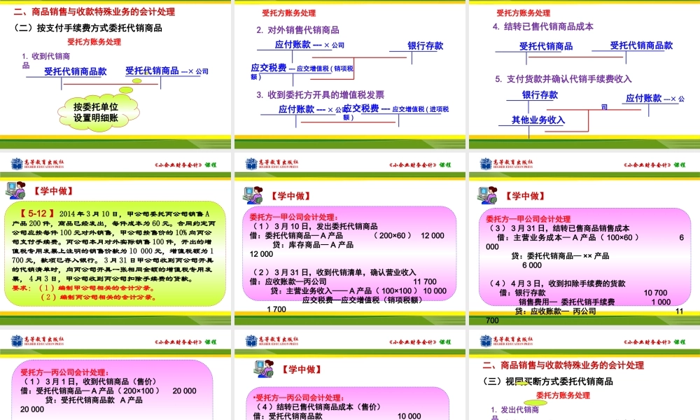 任务二商业销售与收款特殊业务的核算.ppt