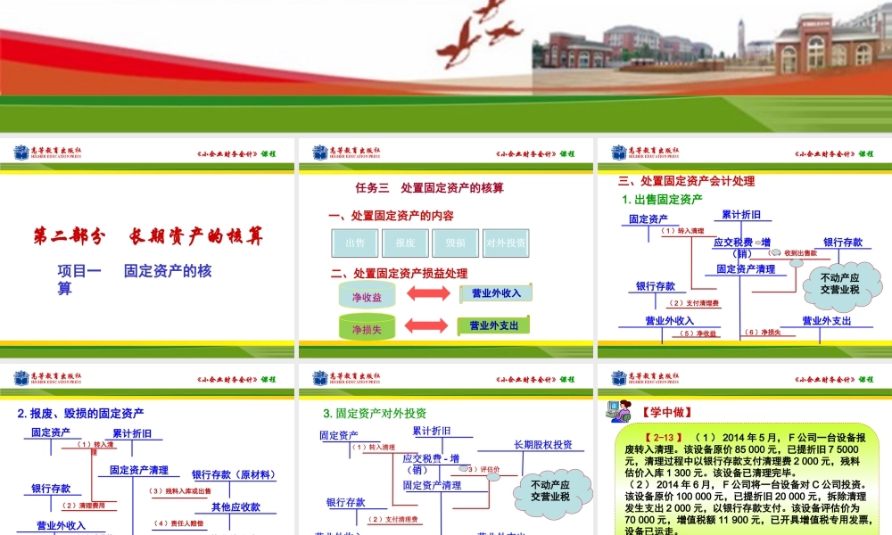 任务三处置固定资产的核算.ppt