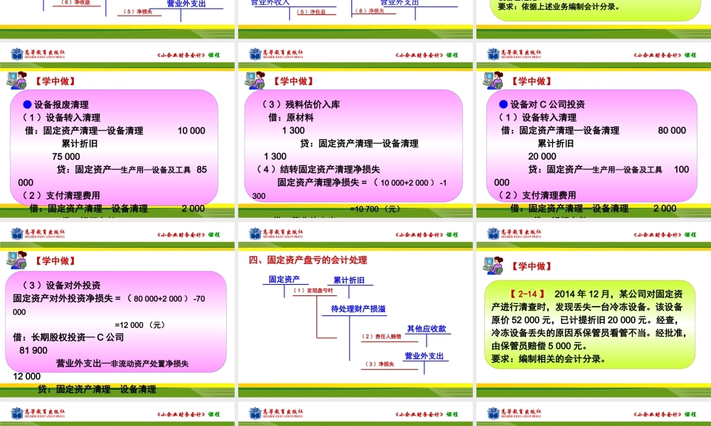 任务三处置固定资产的核算.ppt