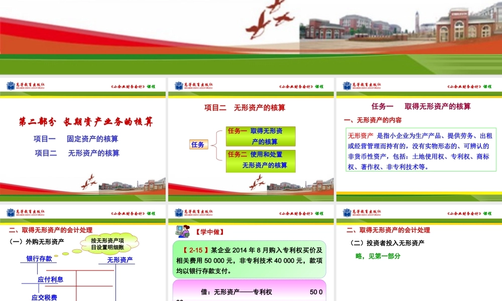 任务一取得无形资产的核算.ppt