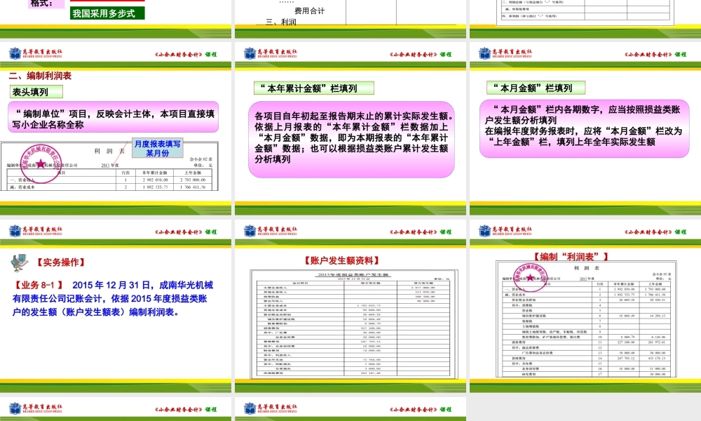 任务二 利润表编制.ppt