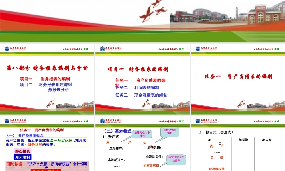 任务一资产负债表编制.ppt