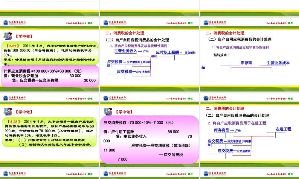 任务二 消费税的核算.ppt