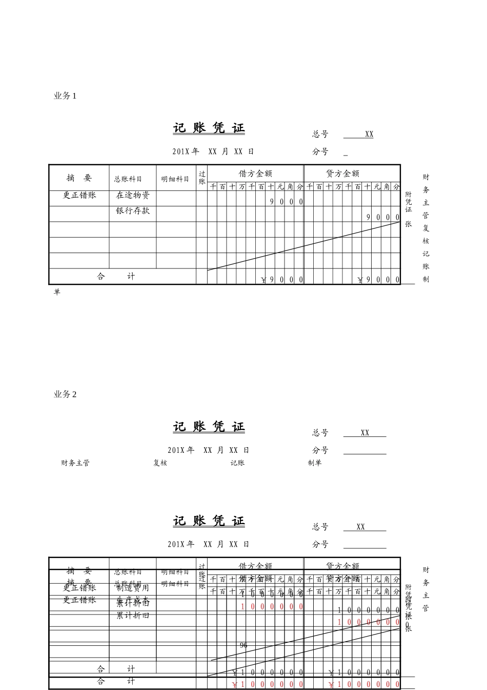 实训九错账的更正.doc_第2页