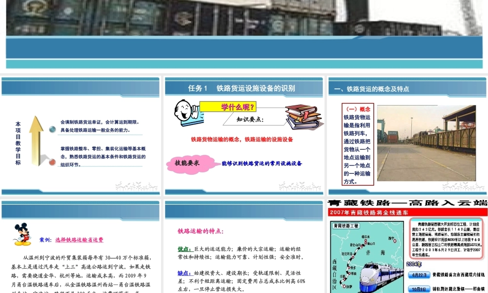 项目4铁路货物运输.ppt