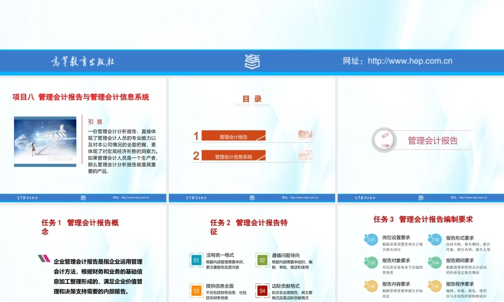 项目8管理会计信息系统与报告.ppt