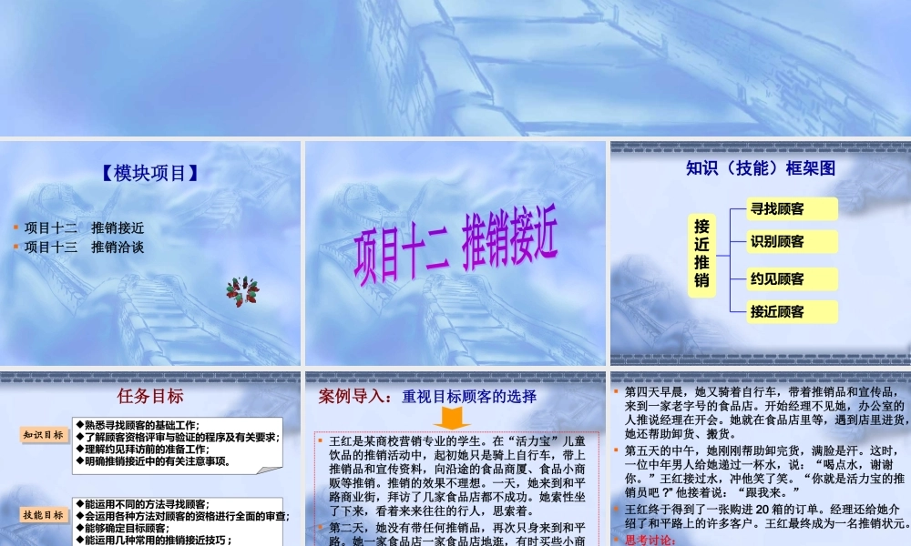 项目12推销接近.ppt