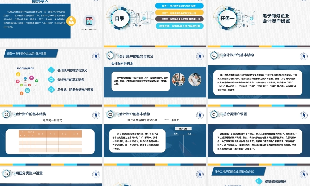 项目三电商企业借贷记账法认知.pptx