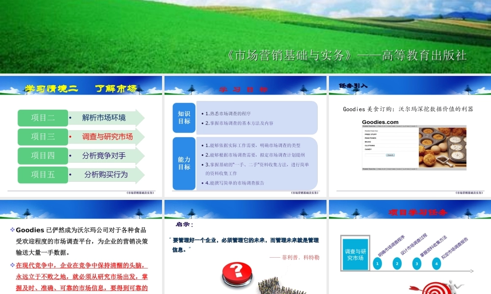 项目三 调查与研究市场.ppt