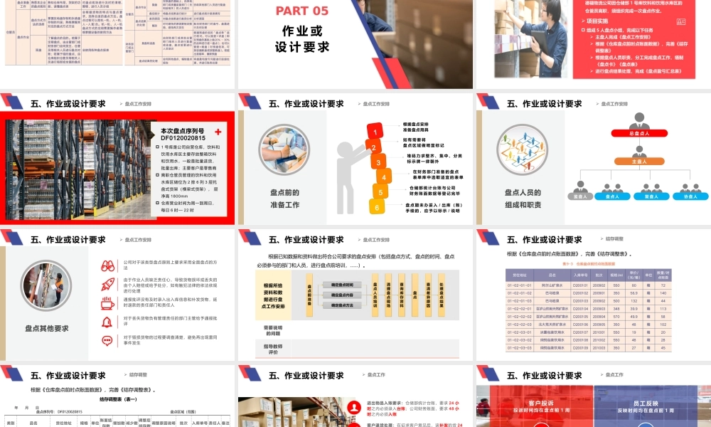 项目九 盘点作业.pptx