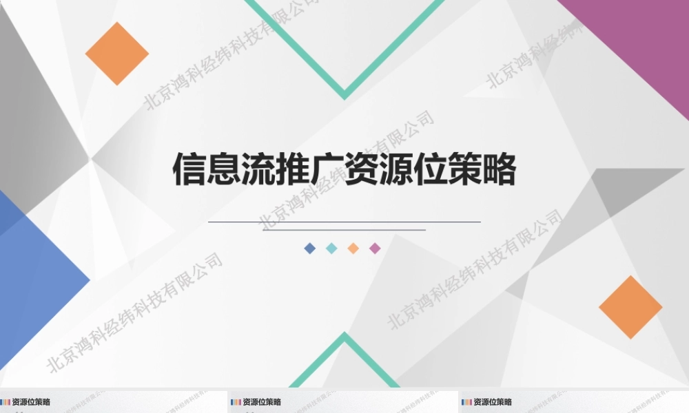 信息流推广资源位策略.pptx