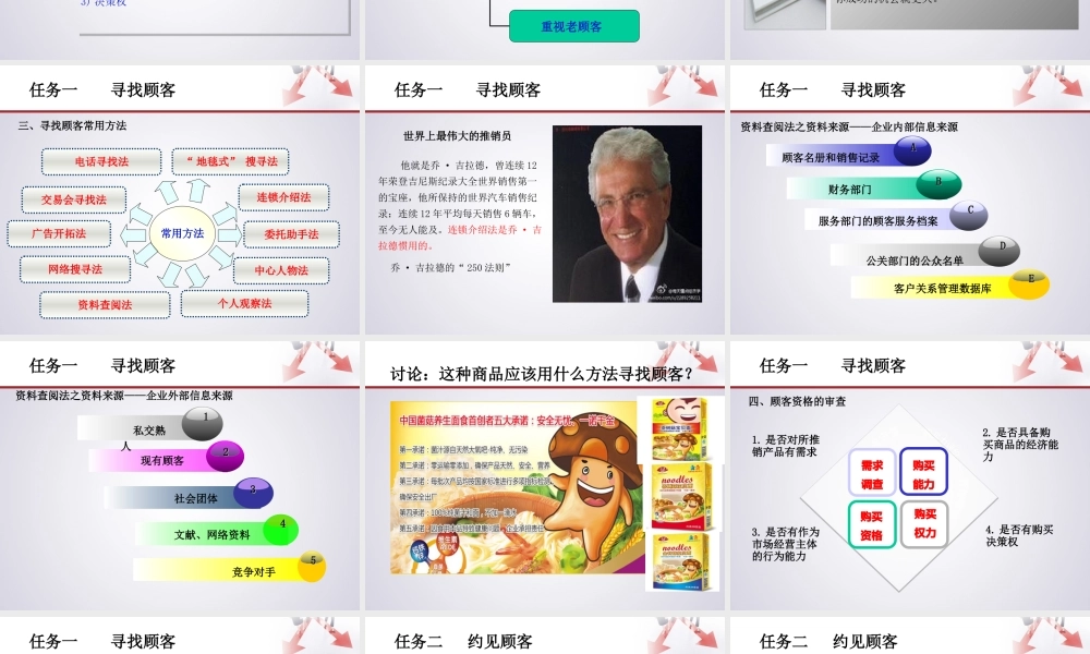 项目三 寻找并接近顾客课件.ppt