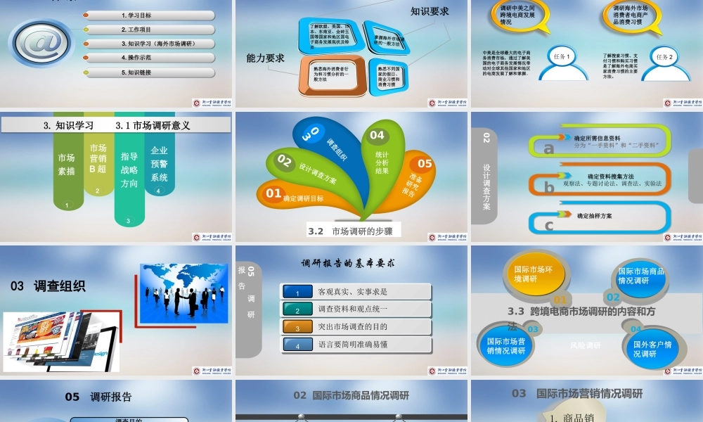 学习情境三海外市场调研操作.pptx