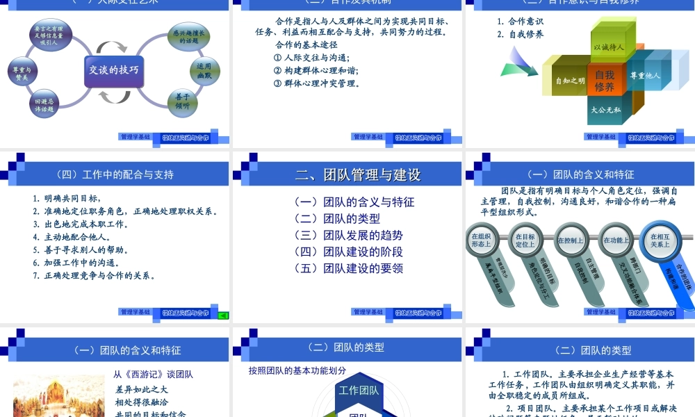 演示文稿5-2-1 合作与团队.ppt