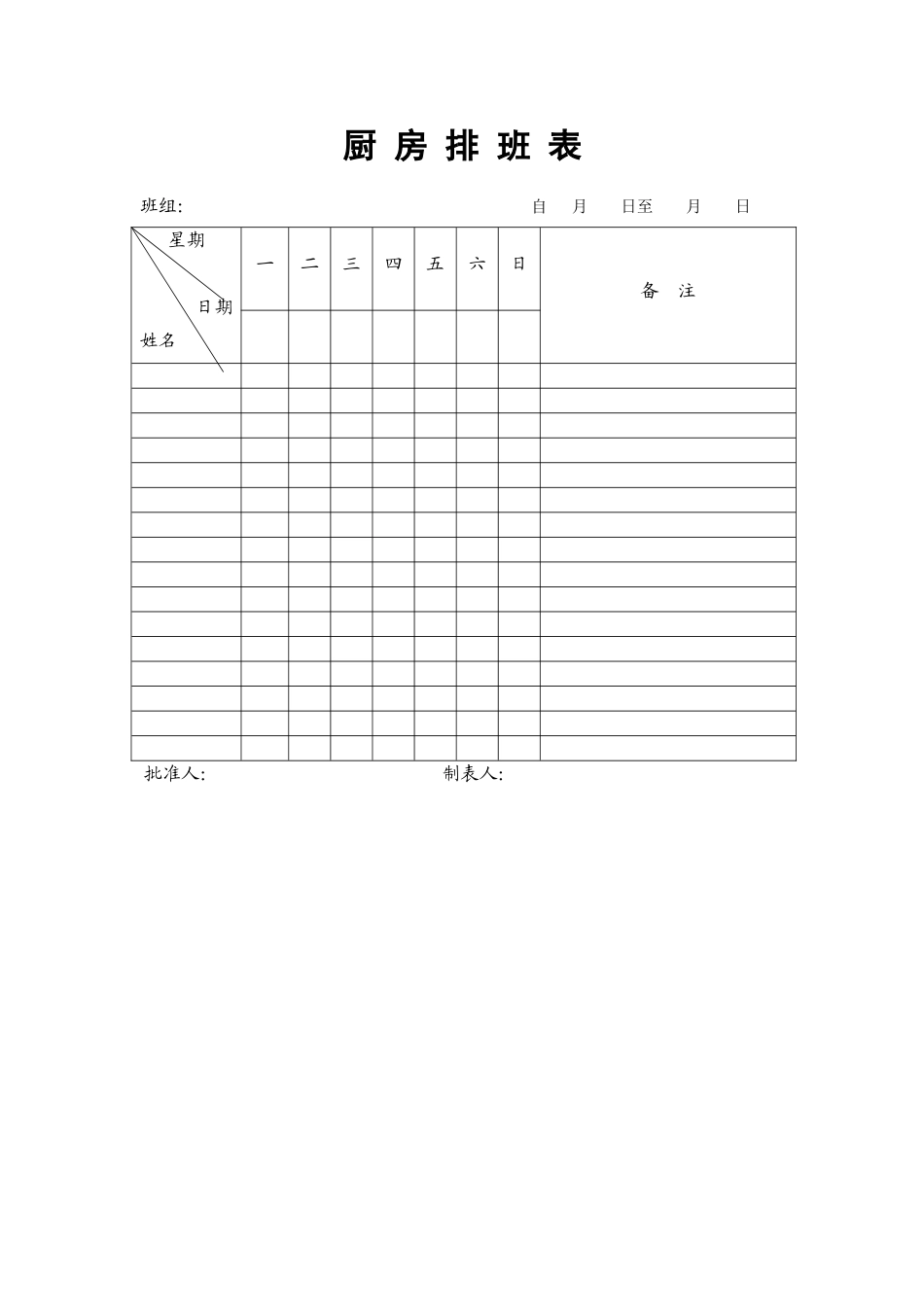 2.厨房排班表.doc_第1页